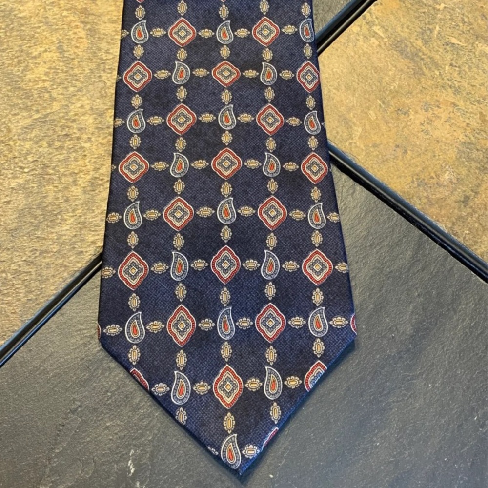 VTG Halston imported silk tie